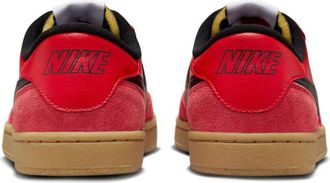 Nike Mens Sb Sneaker Red Leather Canvas Rubber