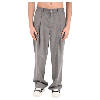 New Amsterdam Surf Association Straight Trousers, male, Gray, Size: XL Straight Trousers
