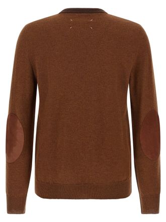 Maison Margiela Two-Tone Wool Sweater - Brown