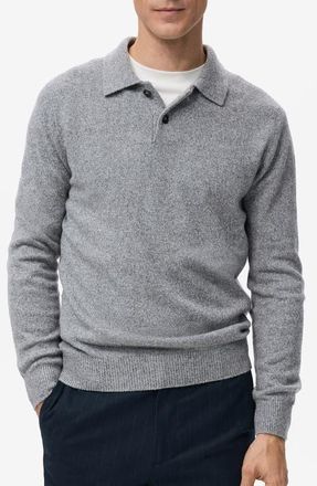 Mango Polo Sweater in Grey at Nordstrom, Size Medium
