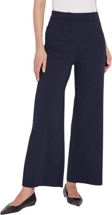 Lyss&eacute; Erin Wide Leg Ponte Pant In True Navy