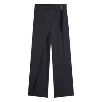 Summum Broeken Pinstripe Small - Dames - Broeken - Blauw - Maat: S Viscose