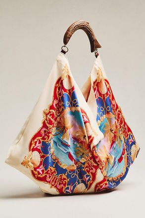 Farm Rio Satin Scarf Medium Bag