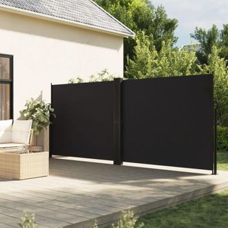 vidaXL Toldo Lateral Retr&aacute;ctil Negro 160x600 Cm Vidaxl