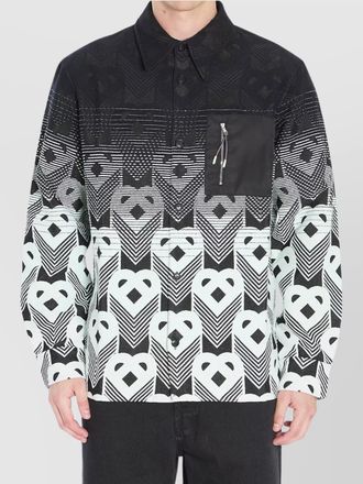 Casablanca cotton-blend relaxed-fit shirt