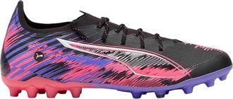 Puma Ultra 5 Ultimate voetbalschoenen voor heren, smalle pasvorm, voor harde ondergrond (Zwart)