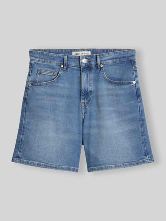 Marc O'Polo Regular Fit Bermuda aus Baumwoll-Mix in Ocean, Gr&ouml;&szlig;e 26