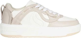 Stella McCartney Contrasterende Inzetten Lage Sneakers - Dames - Sneakers - Beige - 35 EU - Schoenen