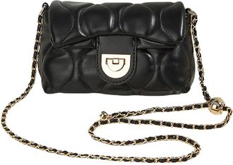 Generic PU Leather Fashion Shoulder Bags Chain Small Square Bag for Women (Black)