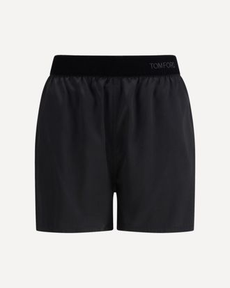 Tom Ford Stretch silk satin PJ Shorts Female S