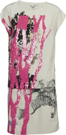 Diane Von Fürstenberg pre-owned sequin-embellished dress - White