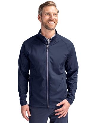 Cutter & Buck Adapt Eco Knit Hybrid Recycled Mens Full Zip Jacket