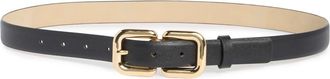 Steve Madden Double Buckle Belt in Black Gold at Nordstrom Rack, Size X-Large