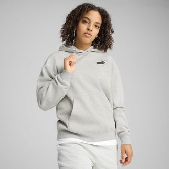 Puma Felpa con cappuccio con logo piccolo Essentials No. 1 da donna, Abbigliamento, Grigio, XXS