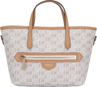 Moreau Borsa tote in tela con stampa - Toni neutri