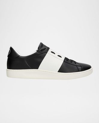 Valentino Garavani Men & apos;s Open Royco Sneakers in Nappa Calfskin