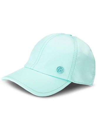 Maison Michel Tiger cotton cap - women - Cotton - L - Blue