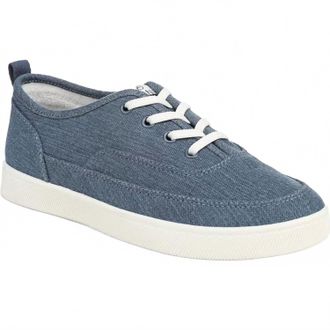 Vionic Womens Cyan Slip On Sneaker In Denim