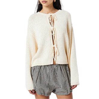 Edited Dames/Dames Salma Stropdas Oversized Vest (Gardenia)