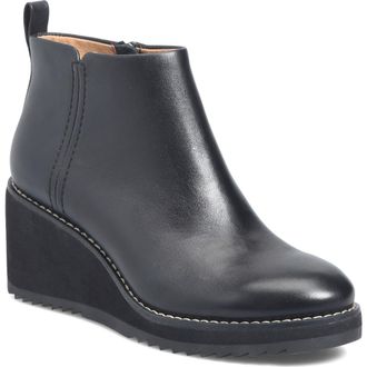 Söfft Eden Wedge Bootie in Black at Nordstrom Rack, Size 7
