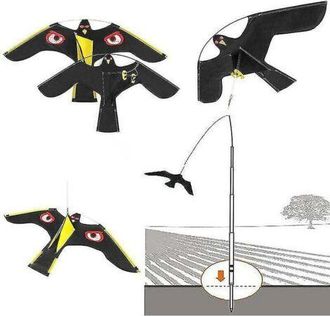 OEM Cometa Ahuyentadora De P&aacute;jaros De 140 Cm - Material Impermeable - Ojos Reflectantes Para Zonas Sin Aves - Decoraci&oacute;n Para Jard&iacute;n Y Granja