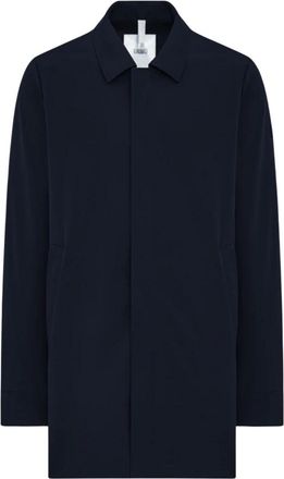 Duno Malbec-Torano Coat - male - Duno - Single-Breasted Coats - Blue - M - Coats