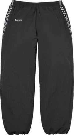 SUPREME SS26 Logo Taping Track Pant Black SUP-SS26-266-BLK