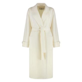 Elisabetta Franchi Coat in double wool blend cloth