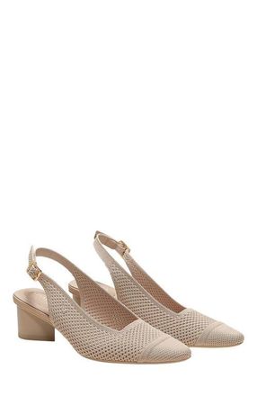 Vivaia Pointed-Toe Slingback Sandals in Almond at Nordstrom, Size 7.5