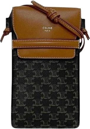 Celine Pre-owned Cross Body Bags, female, Black, Size: ONE SIZE Pre-owned Plastic celine-bags