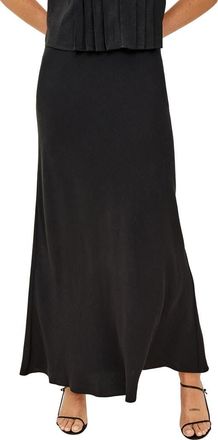 Rails Romina Maxi Skirt in Black Linen at Nordstrom, Size Xx-Small