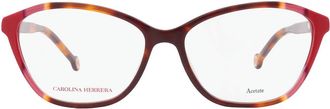 Carolina Herrera Demo Cat Eye Ladies Eyeglasses HER 0122 0O63 55