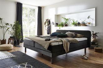 Atlantic Home Collection Boxspringbett »Carola« mit 7-Zonen-Taschen-Federkernmatratze und Komfortschaum-Topper