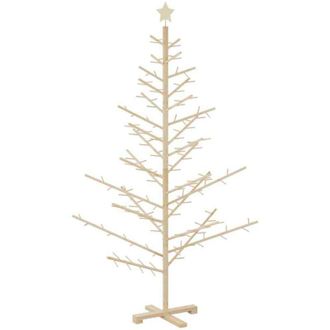 vidaXL &Aacute;rbol De Navidad De Madera Natural 180 Cm Madera Maciza De Pino Vidaxl