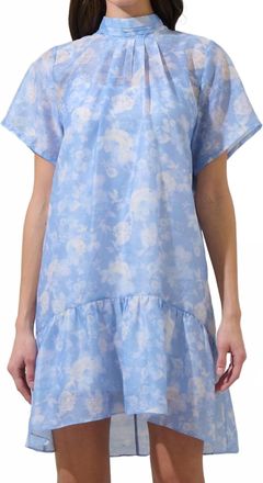 Sugarlips Jule Floral Mini Dress In Blue