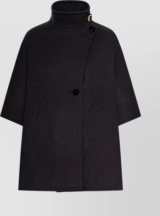 Max Mara derrik cashmere jacket funnel neck