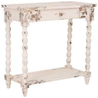 Wanderlust Deco Recibidor De Madera Blanco 80x40x80h Cm