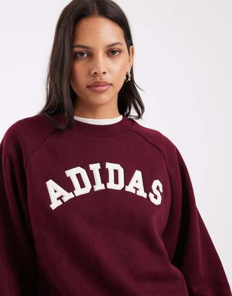 adidas Originals adidas Sportswear felpa bordeaux-Rosso