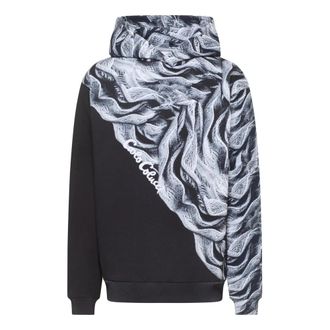 Carlo Colucci Artificial Knit Hoodie - Heren - Hoodies - Zwart - M - Katoen - Hoodies & sweatvesten