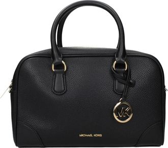 Michael Kors Tassen, Dames, Zwart, ONE Size, Leer, Michael Kors Zwarte Leren Handtassen