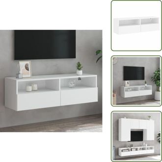 vidaXL Mobile per TV - vidaXL Mobile TV a Parete Bianco 100x30x30 cm in Legno Multistrato - TV in legno