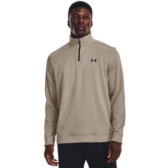 Under Armour Mens Storm SweaterFleece Quarter Zip, (200) Highland Buff / / Black, XL