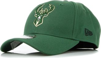 New Era New Era, Caps, male, Green, Size: ONE SIZE Milwaukee Bucks Curved Visor Cap NBA