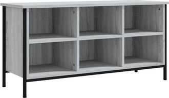 vidaXL Shoe Cabinet Grey Sonoma 100x35x50 cm Engineered Wood vidaXL