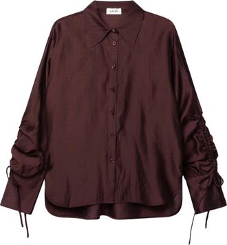 Aaiko Marel Blouse - Dames - Blouses & Shirts - Paars - Maat: L Polyamide