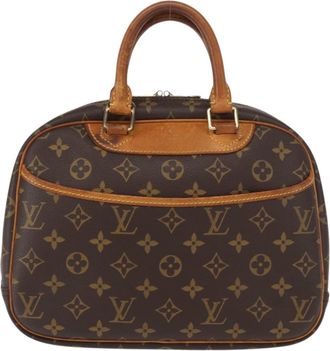 Louis Vuitton Trouville Handbag Monogram Canvas Brown Canvas Handbag (Pre-Owned)