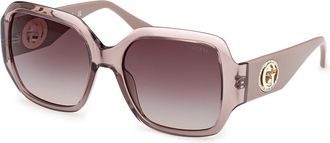 Guess GU00283 57F Womens Sunglasses Brown Size 57
