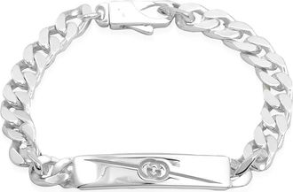 Gucci Diagonal Interlocking G Bracelet, Size 20