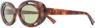 Marni Zonnebrillen - Dames - Zonnebrillen - Bruin - 51 MM - Accessoires