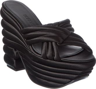 Ferragamo Woven Satin Sandal